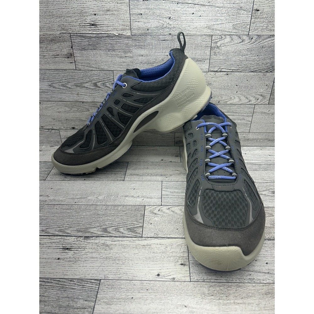 Ecco Biom Performance Train Shoes Women Size 41 Gray Blue Natural Motion Walking